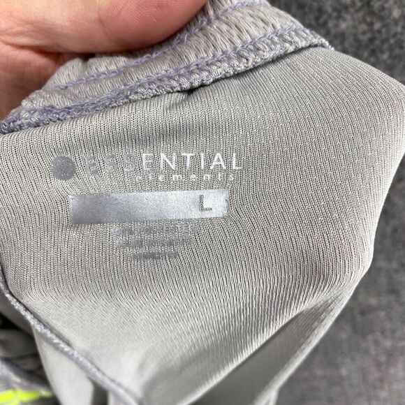 New Essential Elements Activewear Shorts Men L Large Gray High Rise Pull On - Picture 10 of 11